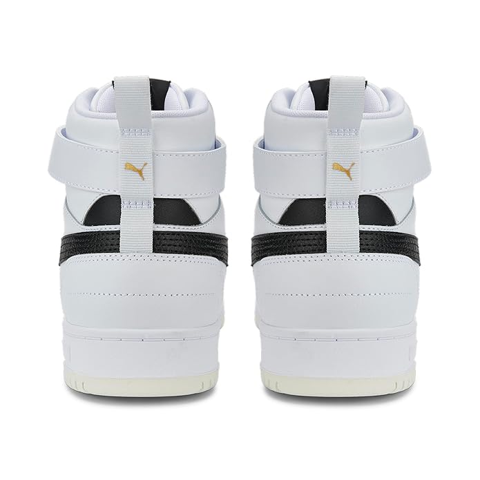 Puma Unisex-Adult RBD Game White-Black-Team Gold Sneaker  (38583901)