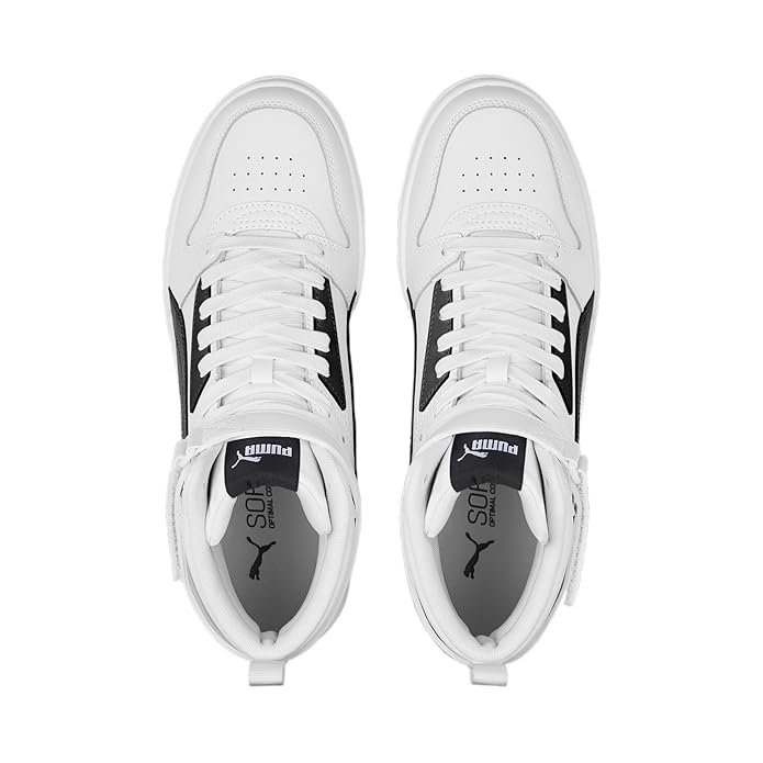 Puma Unisex-Adult RBD Game White-Black-Team Gold Sneaker  (38583901)