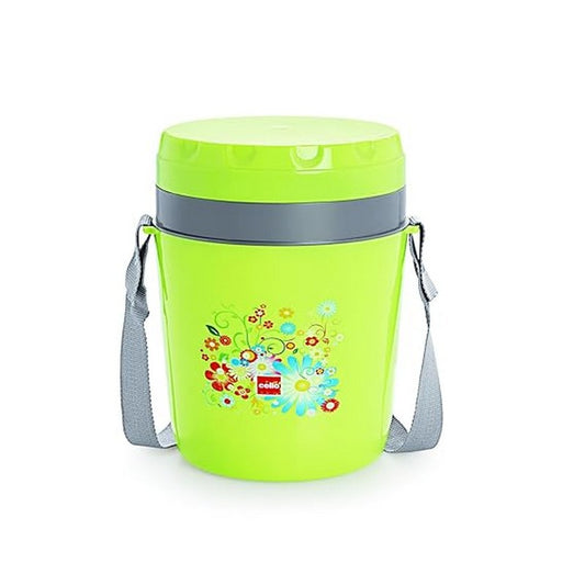Cello Micra Insulated 4 Container Lunch Carrier, Green