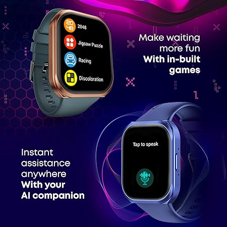 Fastrack New Limitless FS1+ Smart Watch|Biggest 2.01" Ultra VU Display |Industry Best 950 Nits Brightness |Single  Sync BT Calling| Nitro Fast Charging