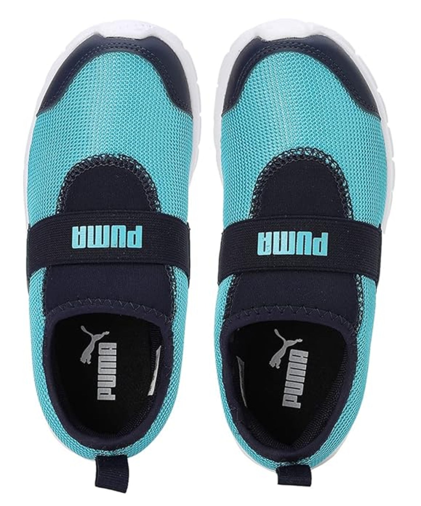 Puma Unisex-Kid Smile PS Blue Atoll-Peacoat-White Sneaker (39386202)