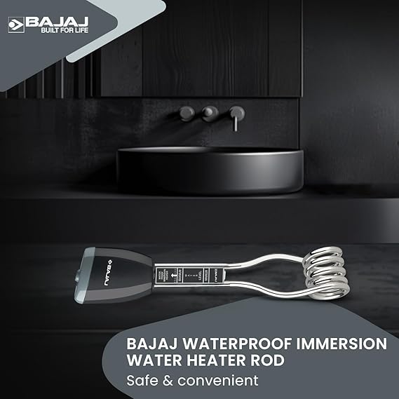 Bajaj Waterproof 1500 Watts Immersion Rod Heater, ABS