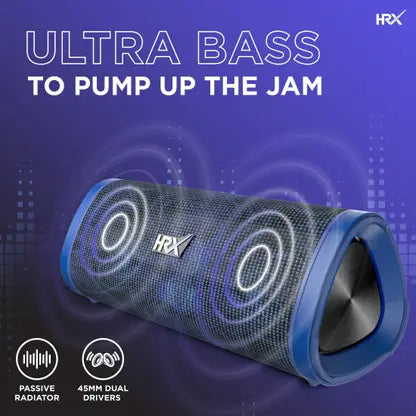 HRX X-BOOST 20T with Stereo Immersive Technology 20 W Bluetooth Speaker (Apollo Blue) Stereo Channel