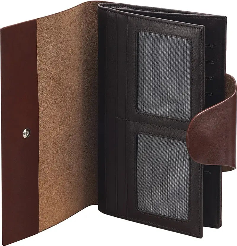 Rohit Bal  Men Brown Genuine Leather Wallet - Mini  (9 Card Slots)