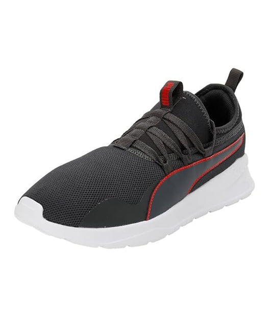 Puma Mens Manor V2, Dark Shadow-High Risk Red-White, Sneaker (39386001)