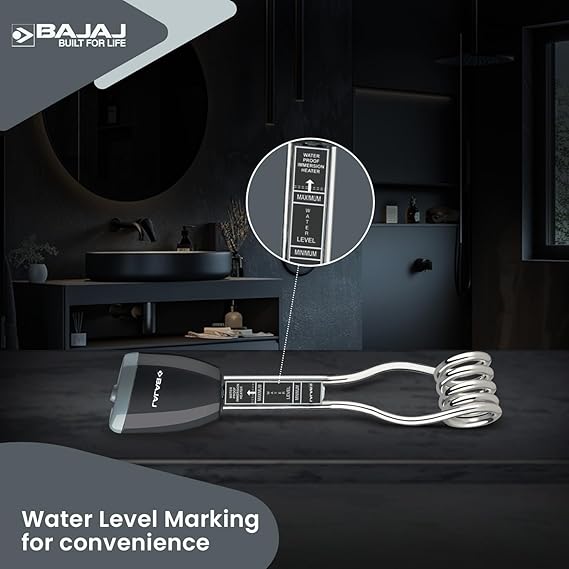 Bajaj Waterproof 1500 Watts Immersion Rod Heater, ABS