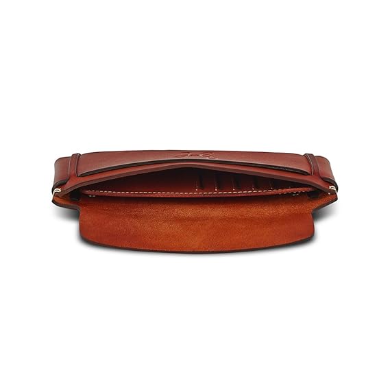 Rohit Bal Light Brown Leather Wallet with Flap for Men