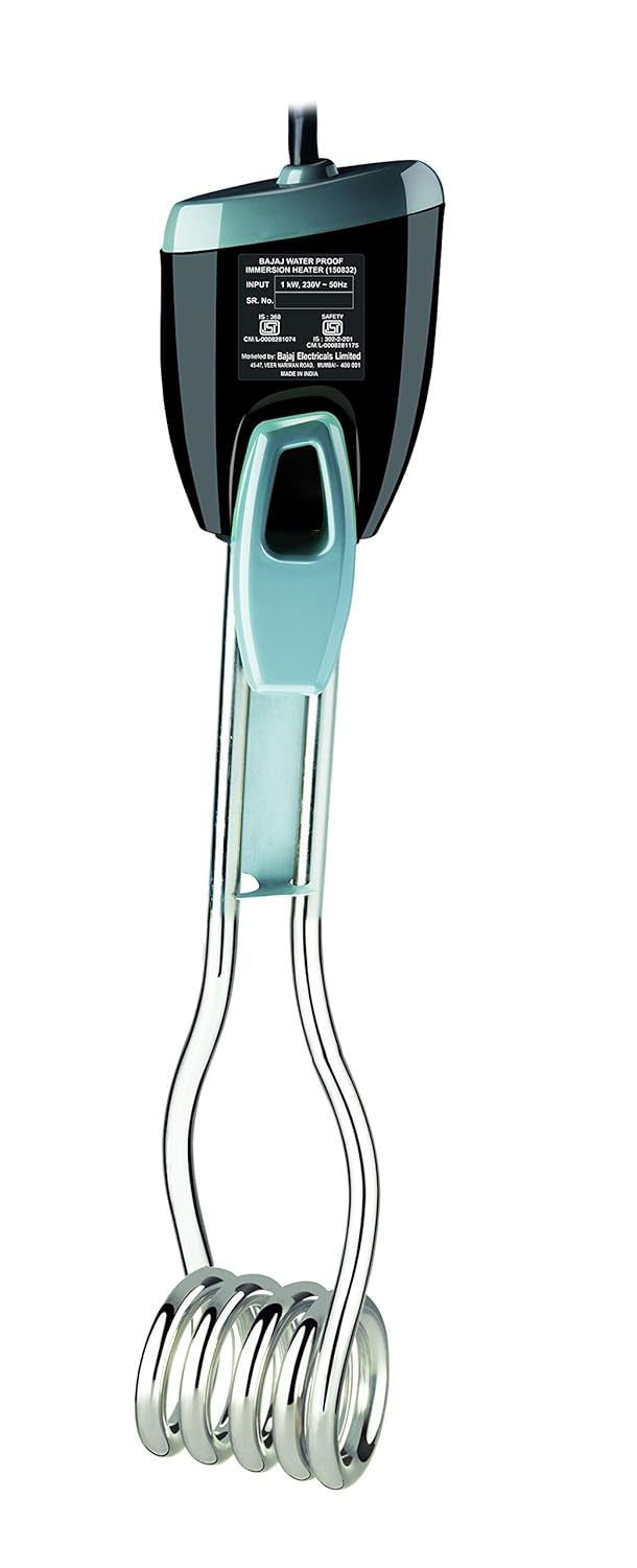 Bajaj Acrylonitrile Butadiene Styrene (Abs) Waterproof 1000 Watts Immersion Rod Heater