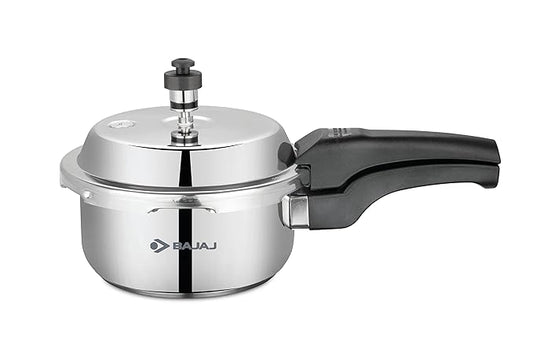Bajaj PCX 2Ib SS 2 Litres Outer Lid Stainless Steel Pressure Cooker