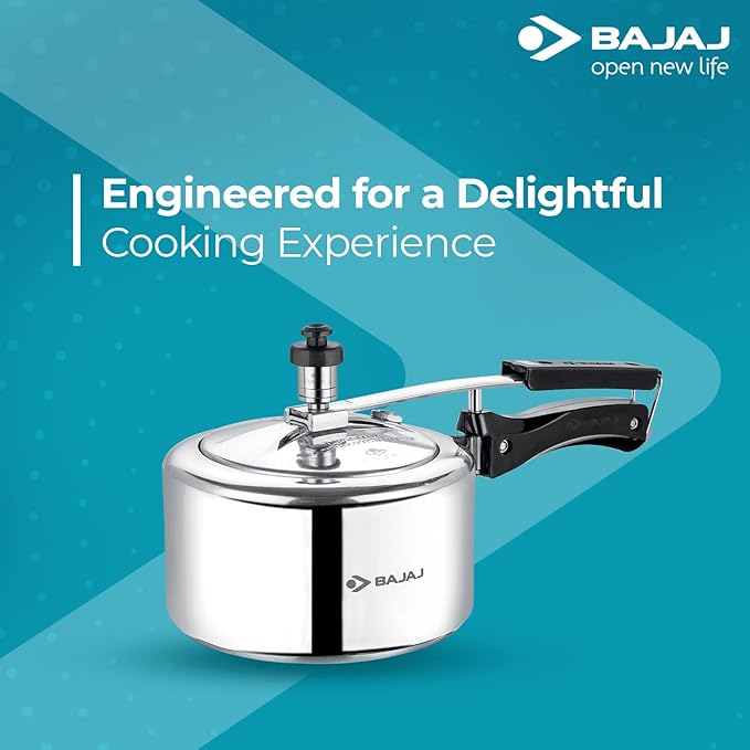 Bajaj Pcx 42 Ss 2 liter Stainless Steel Pressure Cooker With Inner Lid