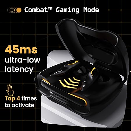 Boult Audio UFO Truly Wireless in Ear Earbuds with 48H Playtime (Black)