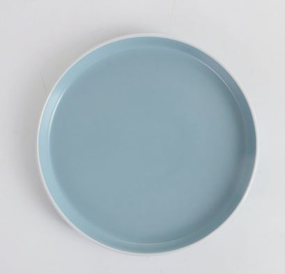 Ernesto 24-Pc Stoneware Matt Color Glazed Dinner Set-Blue.