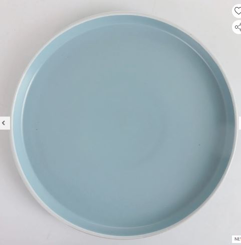 Ernesto 24-Pc Stoneware Matt Color Glazed Dinner Set-Blue.