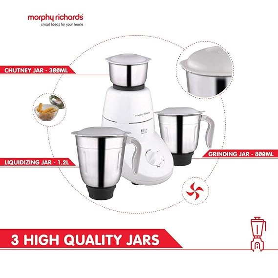 Morphy Richards Elite Essentials Mixer Grinder 500W.
