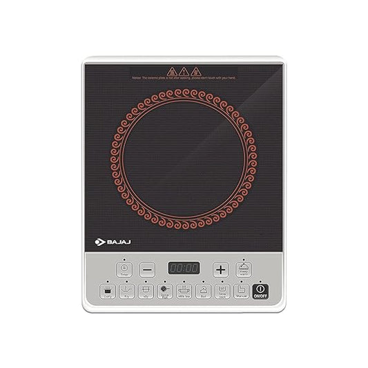 Bajaj Majesty ICX Pearl 1900W Induction Cooktop with Pan sensor and Voltage Pro Technology, Black