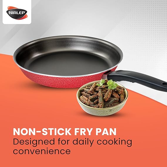 NIRLEP Sakhi Dura Pan, Dia-27 cm,2.6 mm,2000 ml, Red, Aluminium
